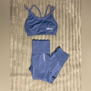 Gymshark Energy Seamless Blue Activewear Set